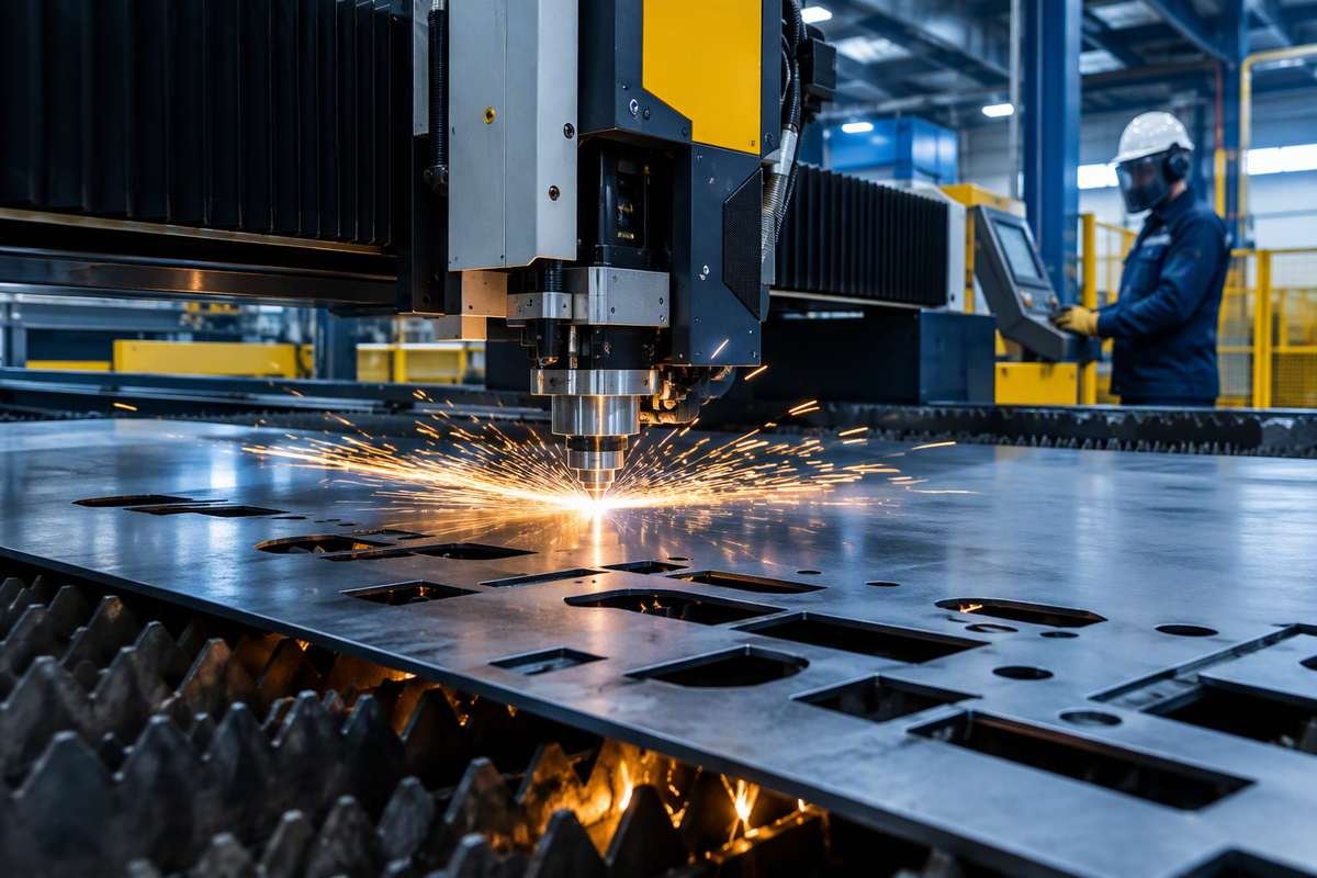 Corte láser CNC de lámina metálica